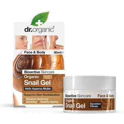 Гель для тіла Dr. Organic з муцином равлика, 50 мл