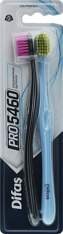 Зубна щітка Difas Pro 5460, ультрам'яка, 2 штуки