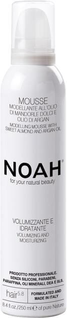 Мус Noah Mousse For Fixing Hair моделюючий для фіксації, об’єму та зволоження волосся, 250 мл