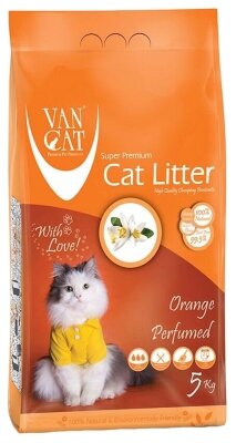 Наповнювач для котячого туалету VanCat Super Premium Quality Orange бентонітовий комкуючий, 5 кг