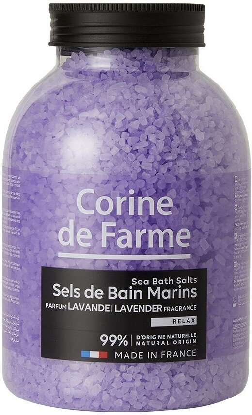 Сіль морська для ванн Corine De Farme Лаванда, 1,3 кг
