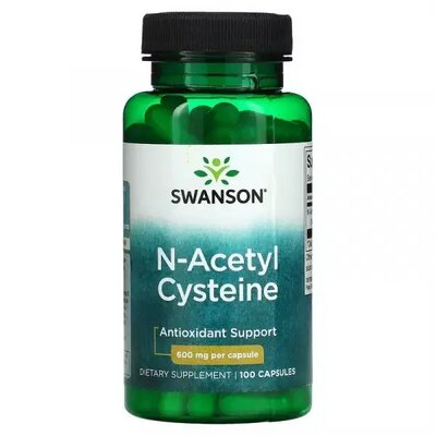 Амінокислота Swanson N-Acetyl Cysteine (NAC) капсули по 600 мг №100