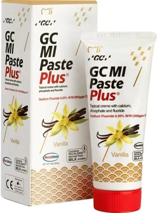 Крем для зубів GC MI Paste Plus для ремінералізації Ваніль, 35 мл
