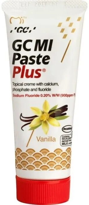 Крем для зубів GC MI Paste Plus для ремінералізації Ваніль, 35 мл