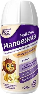 Дитяче харчування PediaSure Малоїжка збалансоване, зі смаком ванілі, 200 мл