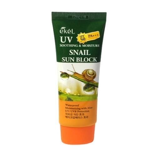 Крем сонцезахисний Ekel UV Snail Sun Block SPF 50+/PA+++ з муцином равлики, 70 мл