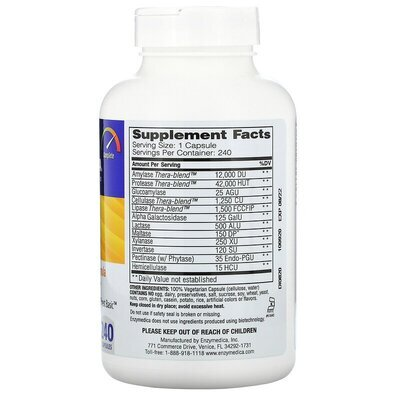 Повна формула ферментів Enzymedica Digest Complete Enzyme Formula, 240 капсул
