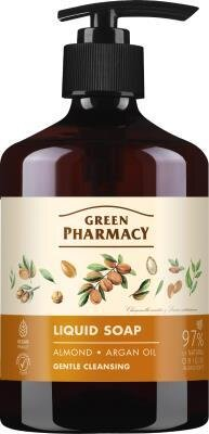 Мило рідке Green Pharmacy Мигдаль та арганова олія, дозатор, 460 мл