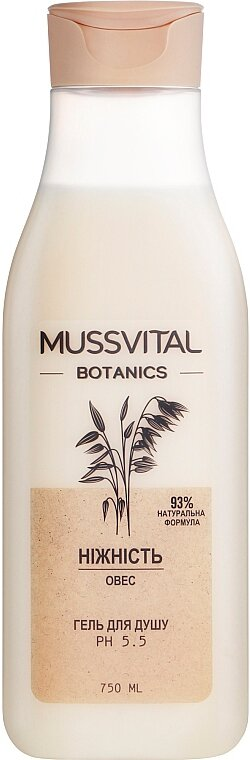 Гель для душу Mussvital Botanics овес, 750 мл