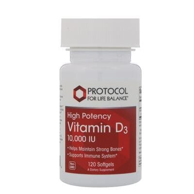 Вітамін D3 Protocol for Life Balance Vitamin D3 10000 МО, 120 гелевих капсул