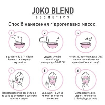 Маска для обличчя Joko Blend гідрогелева Cornflower Glow, 20 г