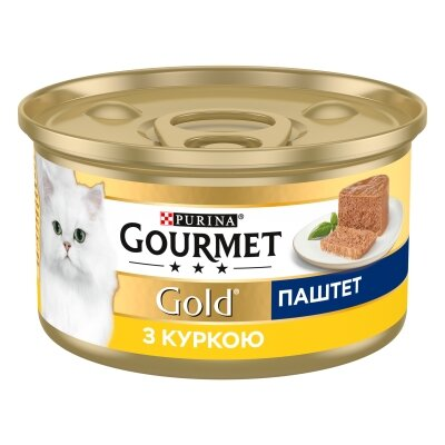Корм вологий для кішок Purina Gourmet Gold Паштет з куркою, 85 г