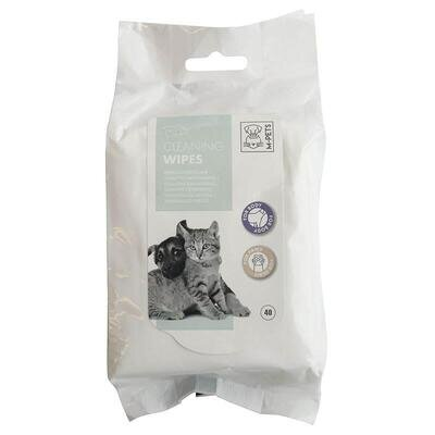 Серветки вологі M-Pets Pet Cleaning Wipes очищаючі для котів, собак і гризунів, 40 штук