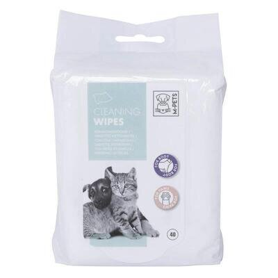 Серветки вологі M-Pets Pet Cleaning Wipes очищаючі для котів, собак і гризунів, 40 штук