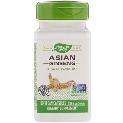 Азіатський женьшень Nature's Way Asian Ginseng 1120 мг, 50 капсул