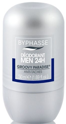 Дезодорант кульковий Byphasse Men 24h Неперевершений Рай для чоловіків, 50 мл