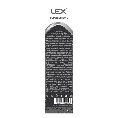 Гель-змазка інтимна Lex Super Strong регенеруючий Алое вера та пантенол, 100 мл