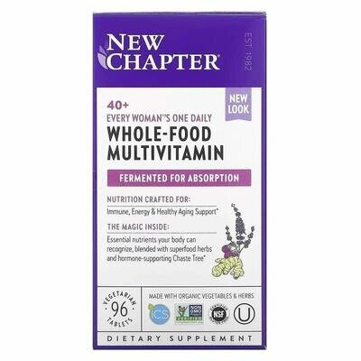 Мультивітаміни для жінок 40+ New Chapter Every Woman's One Daily Mult, 96 таблеток