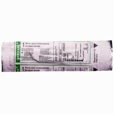 Лезо хірургічне Medicare Scalpel blade для скальпеля, стерильне, розмір 20, 1 штука