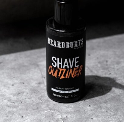 Гель для гоління та моделювання Beardburys Amber Midnight Outliner, 150 мл