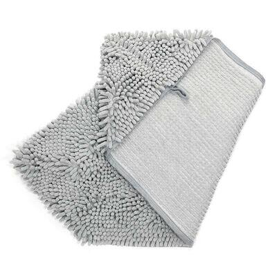 Рушник M-Pets Microfiber Towel з мікрофібри для купання собак, котів та гризунів, сірий, 35х80 см