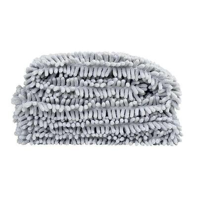 Рушник M-Pets Microfiber Towel з мікрофібри для купання собак, котів та гризунів, сірий, 35х80 см