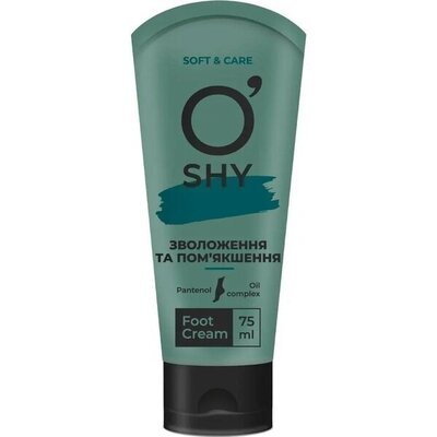 Крем для ніг O`shy Зволоження та пом`якшення, 75 мл
