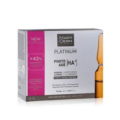 Ампули MartiDerm Platinum Photo-age HA+, 10 штук по 2 мл
