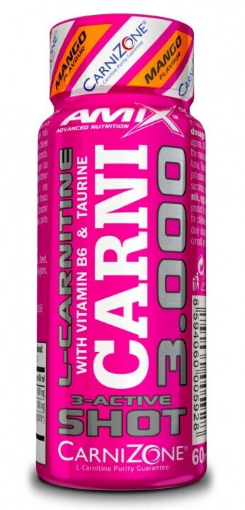 Жироспалювач Amix Nutrition CarniShot 3000 Mango, 60 мл 1/20