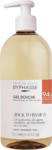 Гель для душу Byphasse Back to Basics для сухої та дуже сухої шкіри, 750 мл