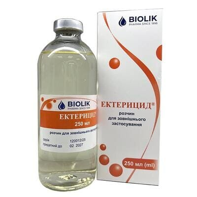 Ектерицид розчин д/зовн. заст. по 250 мл у пляш.