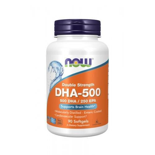 Докозагексаеновая кислота NOW DHA-500 Fish Oil мягкие капсулы №90