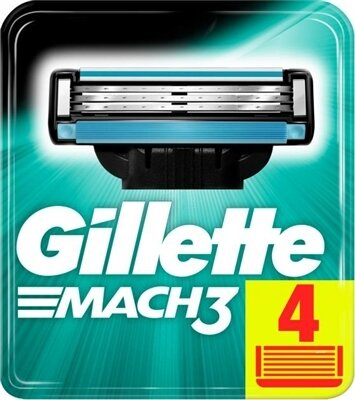 Картриджі змінні для гоління Gillette Mach 3, 4 шт