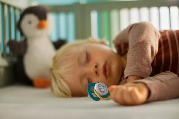 Пустушка силіконова Philips Avent Ultra Air Animal SCF080/07 ортодонтична, для хлопчиків, 6-18 місяців, 2 шт