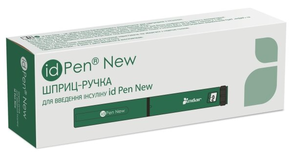 Шприц-ручка id Pen New для введення доз інсуліну від 1 до 60 МО
