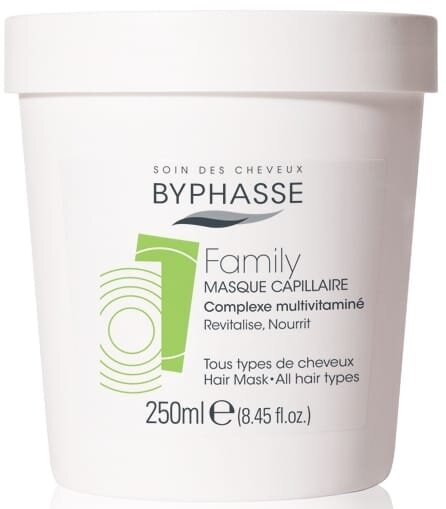 Маска для волосся Byphasse Family Hair Mask з мультивітамінним комплексом для всіх типів, 250 мл