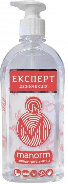 Манорм Експерт дезінфекція антисептик для шкіри, 500 мл (у червоному флаконі)