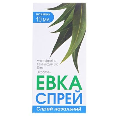 Евкаспрей спрей наз. 1 мг/мл по 10 мл у конт.