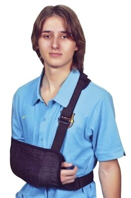 Бандаж косинковий Реабілітімед РП-6П з поясом, для руки, колір чорний, розмір XS