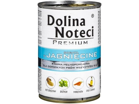Консерва для собак Dolina Noteci Premium Ягня, 400 г