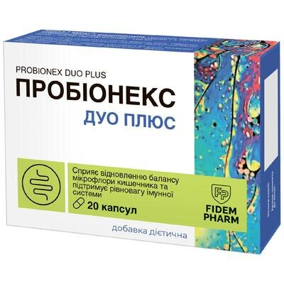 Пробіонекс Дуо Плюс Fidem Pharm капсули №20