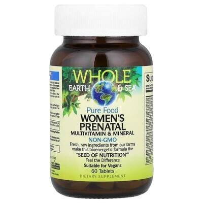 Вітаміни та мінерали для вагітних жінок Natural Factors Whole Earth & Sea Women's Prenatal Multivitamin & Mineral, 60 таблеток