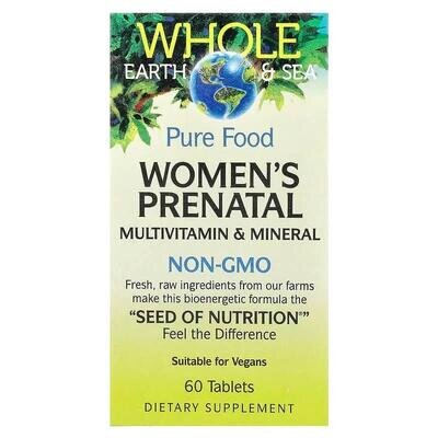 Вітаміни та мінерали для вагітних жінок Natural Factors Whole Earth & Sea Women's Prenatal Multivitamin & Mineral, 60 таблеток