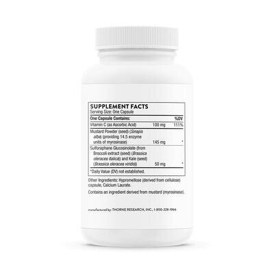 Екстракт насіння Брокколі Thorne Research Broccoli Seed Extract (Crucera-SGS) капсули №60