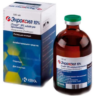 Енроксіл (ДЛЯ ТВАРИН) 10% розчин для ін'єкцій, 100 мл