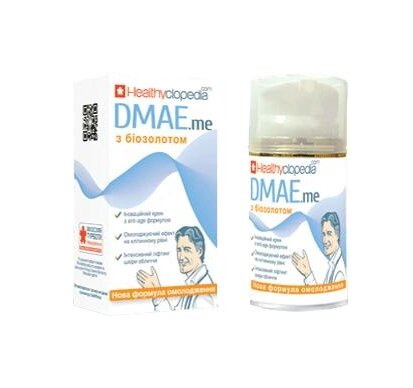 Крем для обличчя Healthyclopedia DМАЕ.me з біозолотом, 50 мл
