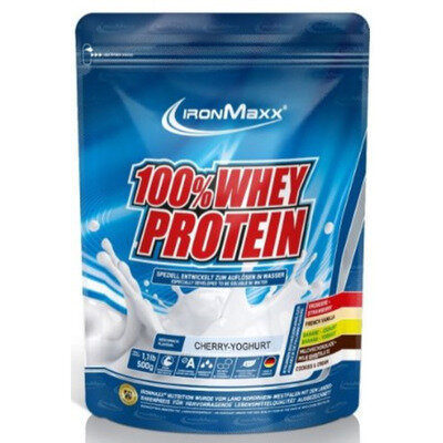 Протеїн IronMaxx 100% Whey Protein Вишневий йогурт, 500 г (пакет)