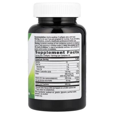 Залізо Nature's Way Ultimate Iron, 90 капсул