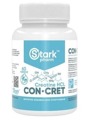 Креатин гідрохлорид Stark Pharm CON-CRET Creatine HCl, 750 мг, 60 капсул