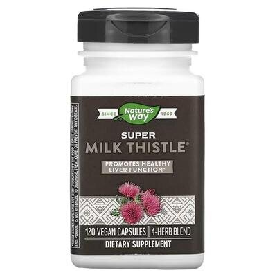 Розторопша Nature's Way Super Milk Thistle, 120 веганських капсул